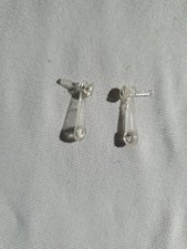 Ohrringe Crystal Barbie #4598 Rhinestone Schmuck 80er Jewelry Fashion Vintage