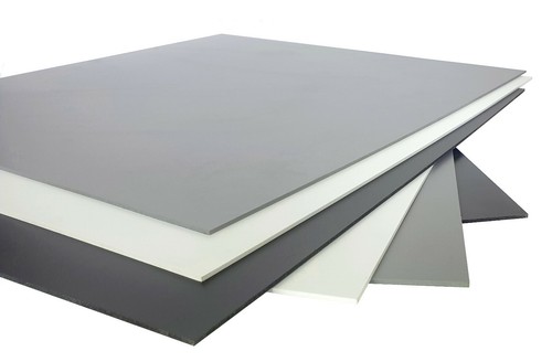 Pvc platten weiß schwarz - pvc, /