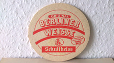Bierdeckel von der Schultheiss Brauerei - Berliner Weisse