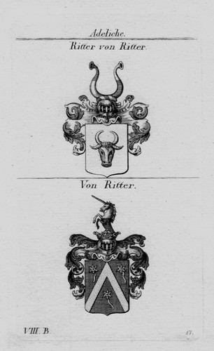 1820 ritter wappen adel - ritter,
