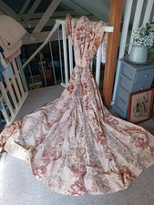 Großer Vintage Samt Blumen