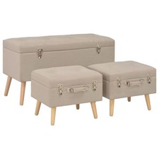 Hocker mit Stauraum 3 Stk