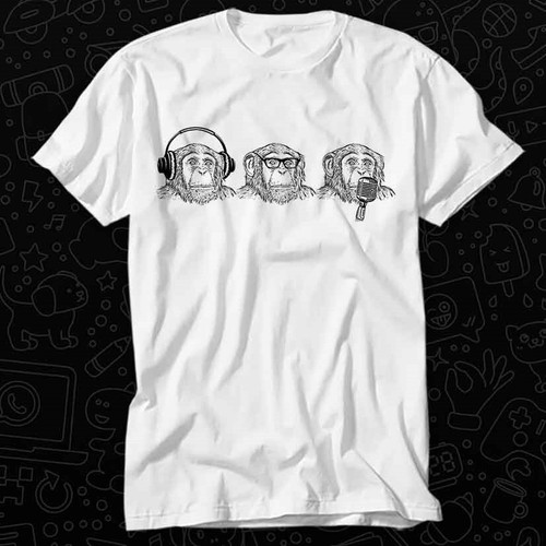 Three wise cheeky monkey hear - wise,