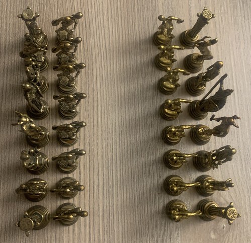 Schachfiguren metallfiguren - schachfiguren,