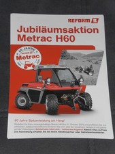 REFORM METRAC H60 Mähtraktoren Prospektblatt von 2025 ( 4090 )