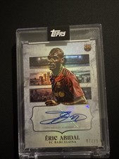 Topps FC Barcelona Triplete Eric Abidal Autogramm 87/99