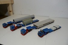 1:87 / H0   Vier LKW mit Auflieger Schwertransport Schmidbauer KG