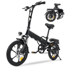 Klappbar E-Bike 16" Elektrofahrrad Ultraleicht E bike E-City Bike bis 40km 120kg