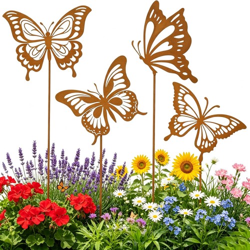 Schmetterling gartenstecker - schmetterling,