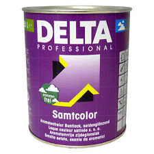DELTA Samtcolor 1 Liter Buntlack Seidenglanzlack Lackfarbe RAL FARBAUSWAHL