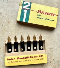SHOPRETOURE!  Vintage BRAUSE Federn für Füller #3031 (6 Stück)