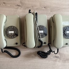 Siemens Fernsprecher Beige Vintage 70er Konvolut Ringscheibe Telefon
