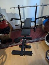 Multifunktionshantelbank mit Beintrainer klappbar