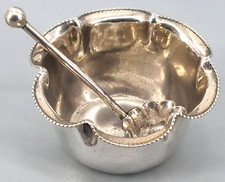 Saliere 925er Silber 1 von 2 Gewürzschale London England 1892 Saleron (55)