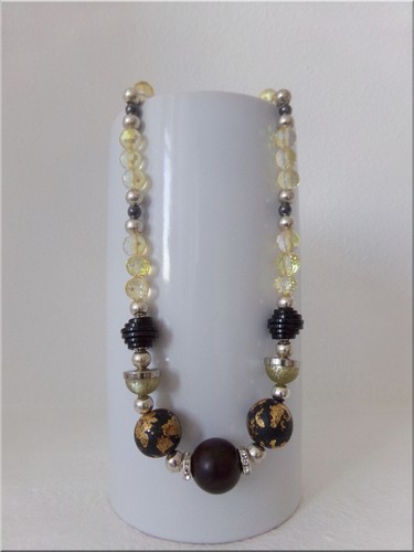 Neu collier metall glas - neu,