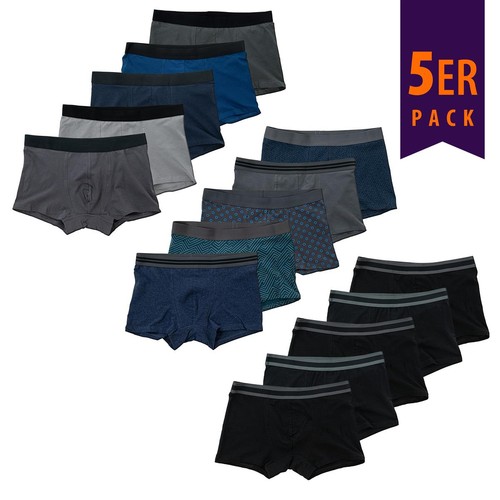 Herren boxershorts 5er - boxershorts, pack