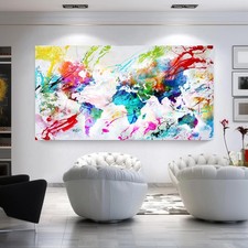 Leinwand Bilder Weltkarte