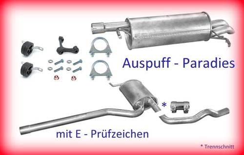 Abgasanlage auspuff für - auspuff, vw