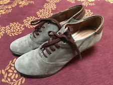 Roberto Santi Pumps, Damenschuh, Grau, Anthrazit Weiches Wildleder, G 40 Absatz