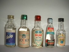 5x Miniaturflaschen Spirituosen Schnaps - Set H742 VODKA - minibottles 🍾