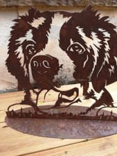 Edelrost Bernhardiner Hund