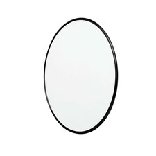 Muubs Wandspiegel Spiegel Dekospiegel rund Copenhagen Spiegelglas schwarz 80 cm 