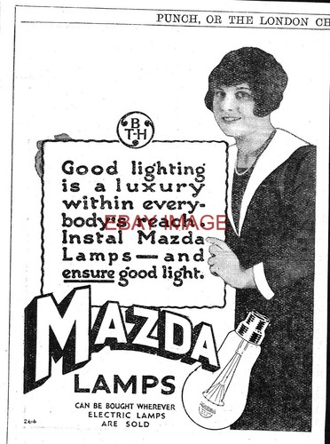 1926 reklame mazda - 1926, "mazda"