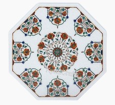 Achteckige Weißer Marmor