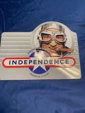 Independence Zigarren Werbung Schild Blech Metall  ca. 38 x 30 cm Vintage