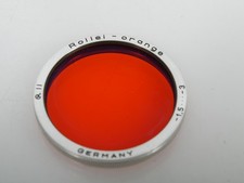 Rollei orange Filter Bajonett II Bayonet 2 für for Rolleiflex 3,5F 3,5C Glas Top