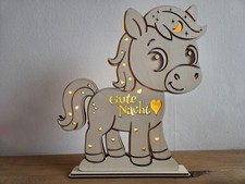 Kinder Nachtlicht Holz Pony