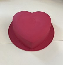 Tupper Tupperware - Silikon Backform - Herz -  Sturzform - Pink / Rosa