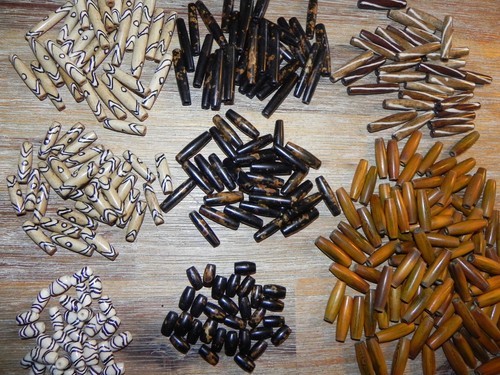 Hairpipes aus knochen - hairpipes, knochen/horn