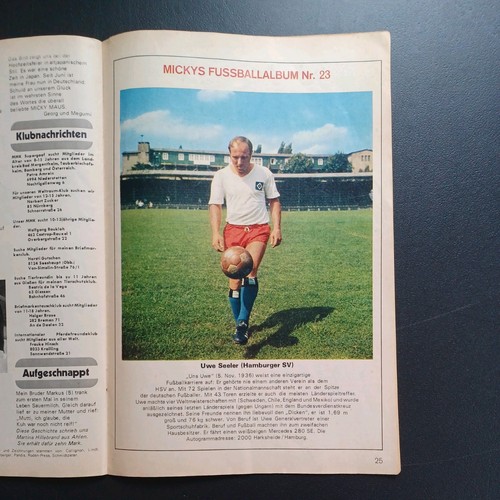 Uwe seeler hamburger hsv - sv,
