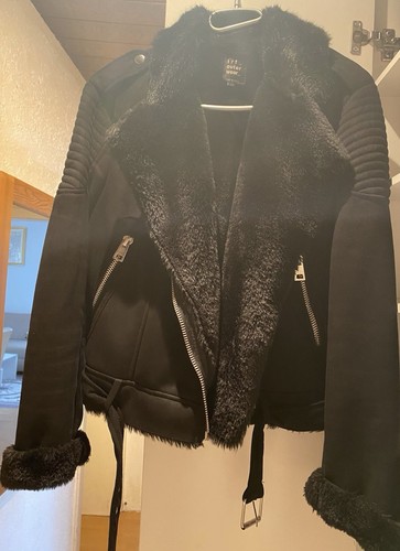 Damen kunstleder jacke schwarz - damen,
