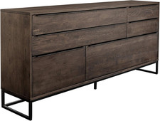 Dark Brown Rustic Oak