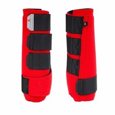 AKTION ProSoft Fesselkopf Neopren Gamaschen für Vorder- und Hinterbeine Gr S Rot