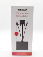 SITECOM CN-352 VGA mit Audio auf HDMI Adapter 3,5-mm, HDMI, USB-A, VGA #KT3893O