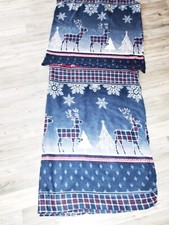 2tlg. Set kuschelige Fleece Bettwäsche Motiv Renntiere 80x80 / 135 x200