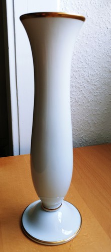 Porzellan vase weiß alt - weiß,,