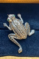 Figürliche Frosch-Brosche