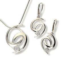 Echtes 925 Silber SCHMUCKSET