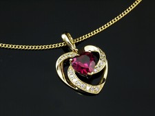 Goldkette mit Herz Anhänger