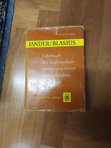 Jander blasius lehrbuch der - -,