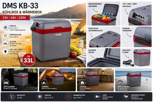 Dms kühlbox 33l 12v 24v - kb-33,