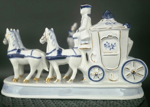 Porzelan kutsche mit - porzelan, 4