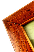 Biedermeier Bilderrahmen Vintage  19.Jh. Rahmen Vogelaugenahorn furniert (54)