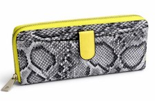 Damen Geldbörse Weiß Schwarz