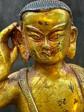 rare Bronze Milarepa Buddha