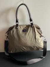 Leichte Shopper Tasche, Schlamm/Braun, Stoff, mit Henkeln und Schulterriemen